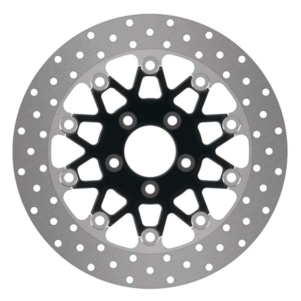 Black harley rotors floating 300mm rear