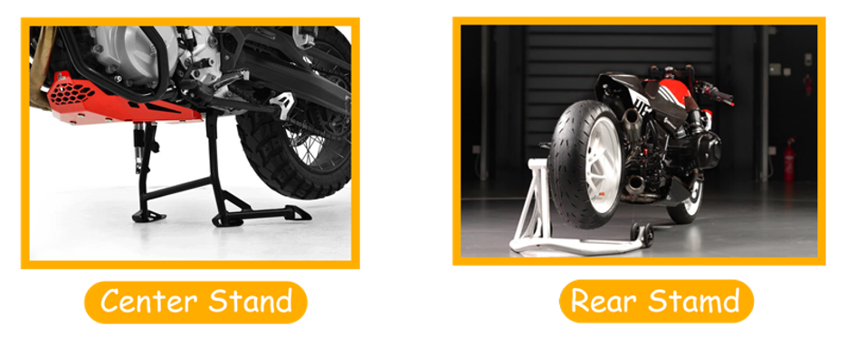 Rear Stand Vs. Center Stand Comparison of Motorcycle