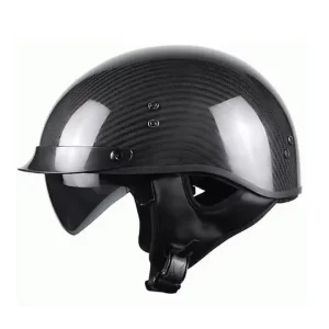 Best Factory Custom carbon Fiber Half Face Motorcycle Helmet