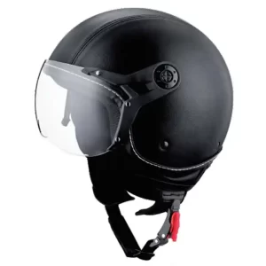 Factory Custom Vintage Leather Open Face Motorcycle Helmet